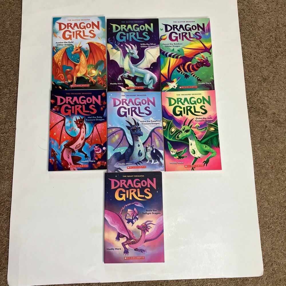 NEW Dragon Girls 1-7 Lot Of 7 by Maddy Mara PAPERBACK Scholastic